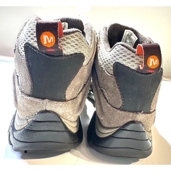 Merrell Womens Moab 2 Vent Hiking Boot Sz 5 Suede & Mesh Upper Vibram Sole Taupe - Picture 3 of 14